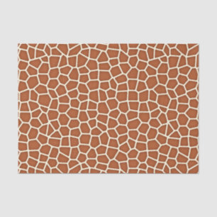 Animal Print, Giraffe in Shades of Copper Brown Tissue Paper