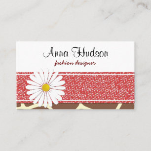 Animal Print (Giraffe Pattern) - Brown Yellow Business Card