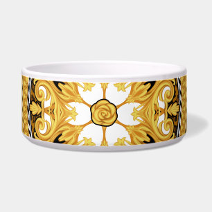 Animal Print Golden Scrolls Silk