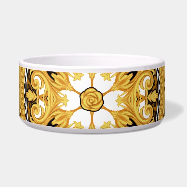 Animal Print Golden Scrolls Silk (Front)