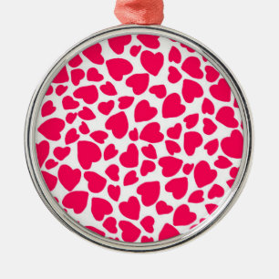 Animal Print Heart 2014 Metal Ornament