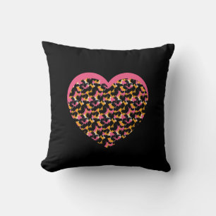 Animal Print Hearts Pattern Cushion
