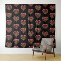 Animal Print Hearts Pattern
