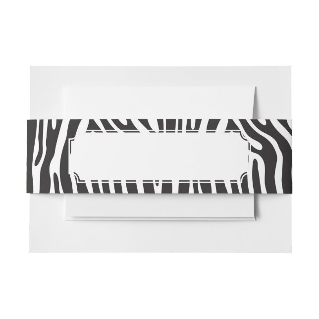 Animal Print Invitation Belly Band (Front Example)