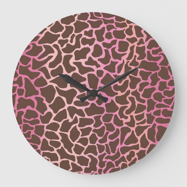 Animal Print Large Clock (Front)