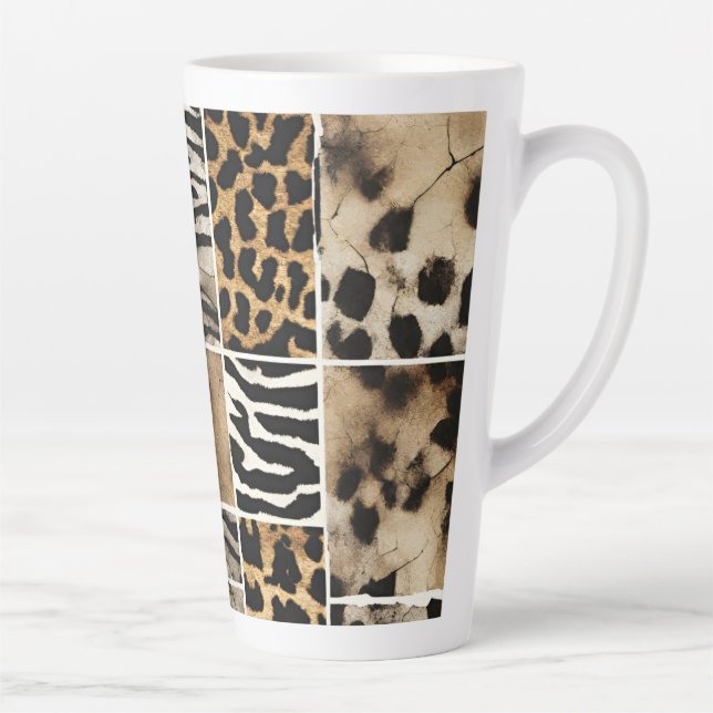 Animal Print - Latte Mug (Right)