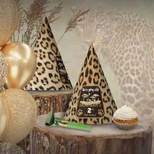 Animal Print Leopard Birthday Party Hat
