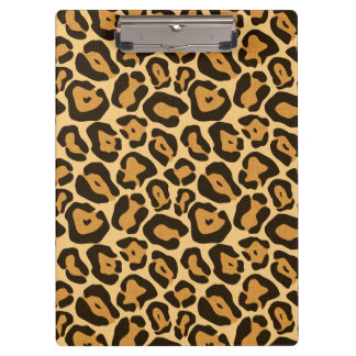Animal print leopard clipboard