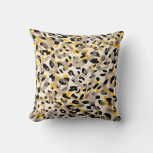 Animal print, leopard texture background cushion