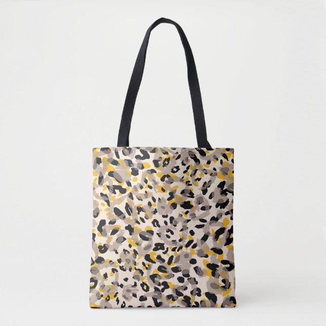 Animal print, leopard texture background tote bag (Front)