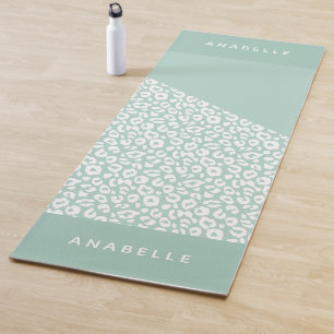 Animal print modern colourful geometric yoga mat