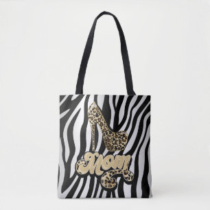 Animal Print Mum High Heel Fashion Tote Bag