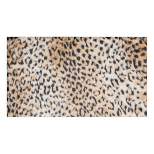 Animal Print Name Tag