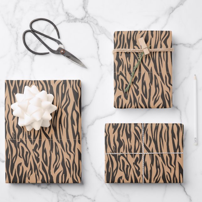 animal print Nature zebra wild safari Wrapping Paper Sheet (Front)