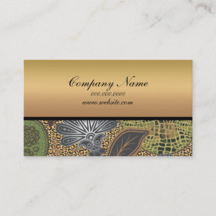 Animal Print Paisley Pattern Business Card