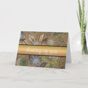 Animal Print Paisley Pattern Card