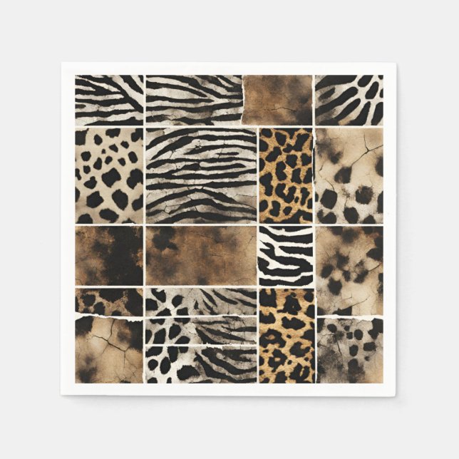 Animal Print - Paper Napkins (Front)