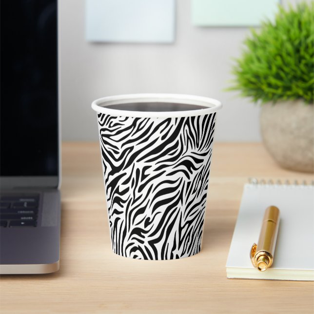 Animal Print Party Cups Zebra Style (Insitu)