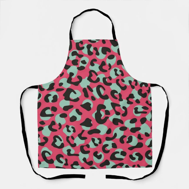 Animal print pattern apron (Front)