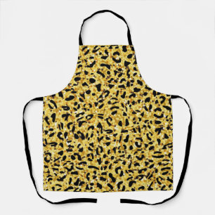 Animal print pattern apron