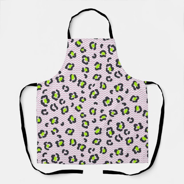 Animal print pattern apron (Front)