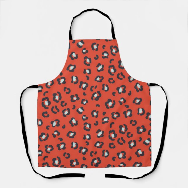 Animal print pattern apron (Front)