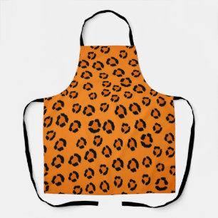 Animal print pattern apron