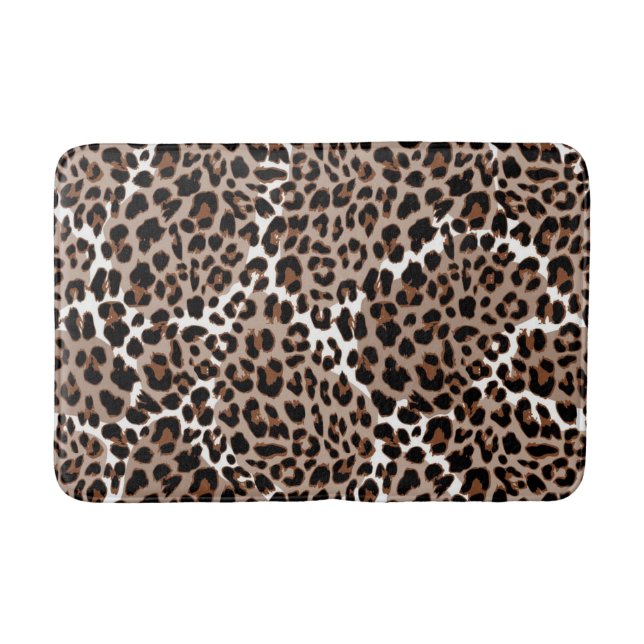Animal print pattern bath mat (Front)