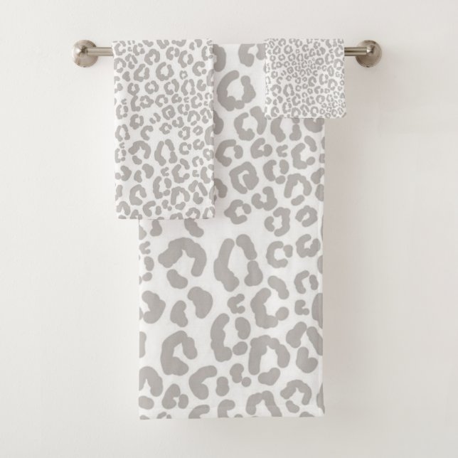Animal print pattern bath towel set (Insitu)