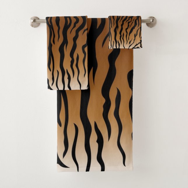 Animal print pattern bath towel set (Insitu)