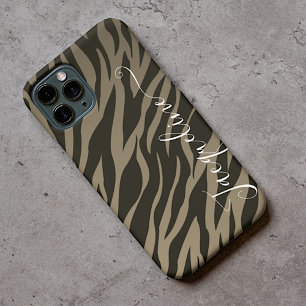 Animal Print Pattern Camo Stripes Stylish Custom iPhone 12 Case