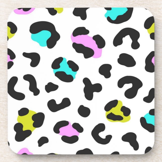Animal print pattern coaster (Front)