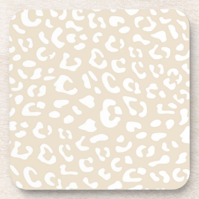 Animal print pattern coaster (Front)