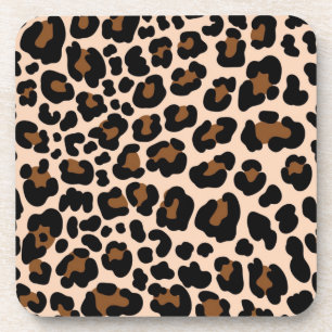 Animal print pattern coaster