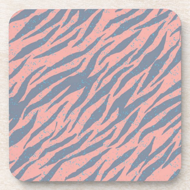 Animal print pattern coaster (Front)