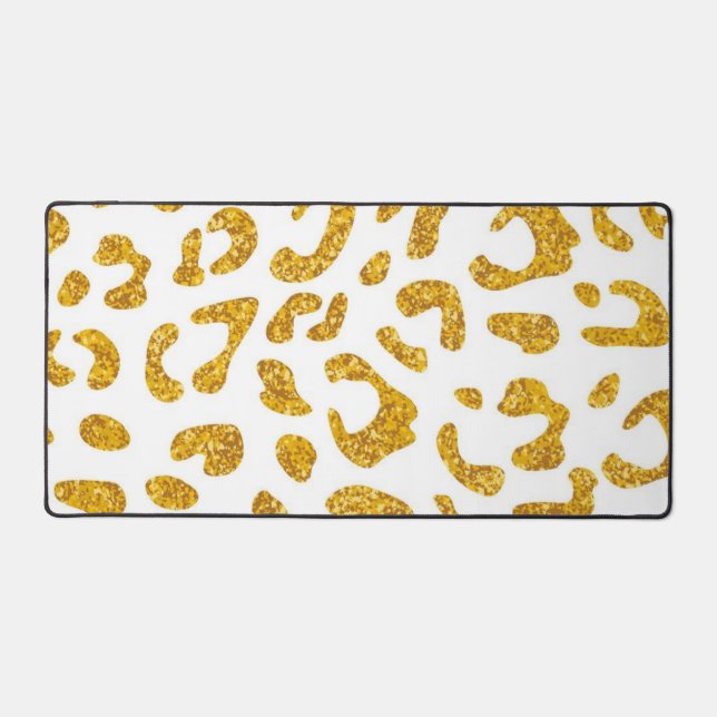 Animal print pattern desk mat (Front)