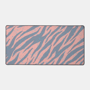 Animal print pattern desk mat
