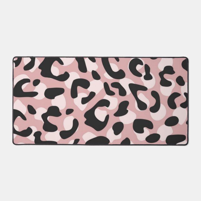 Animal print pattern desk mat (Front)