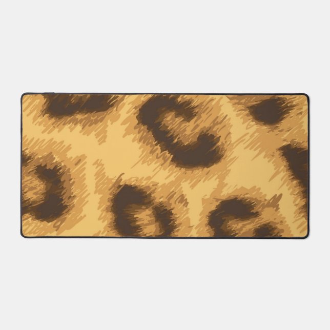 Animal print pattern desk mat (Front)