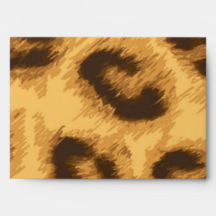Animal print pattern envelope