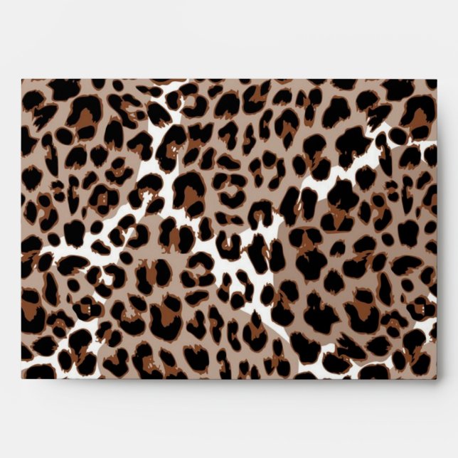 Animal print pattern envelope (Front)
