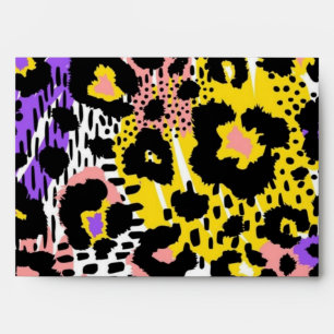 Animal print pattern envelope