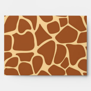 Animal print pattern envelope