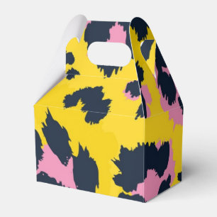 Animal print pattern favour box