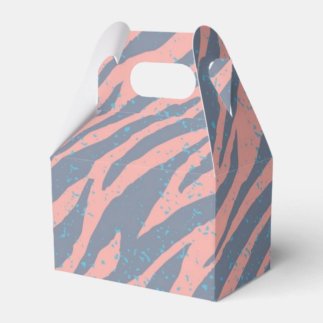 Animal print pattern favour box (Front Side)