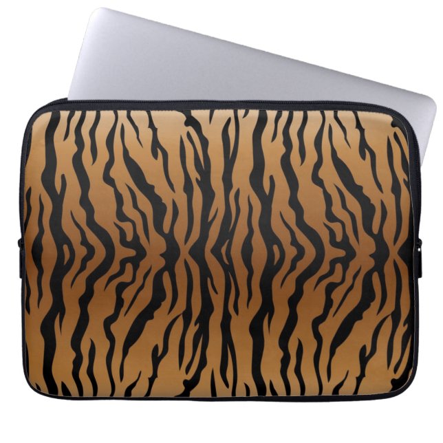 Animal print pattern laptop sleeve (Front)