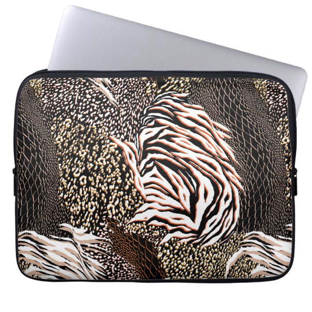 Animal Print Pattern  Laptop Sleeve (Front)