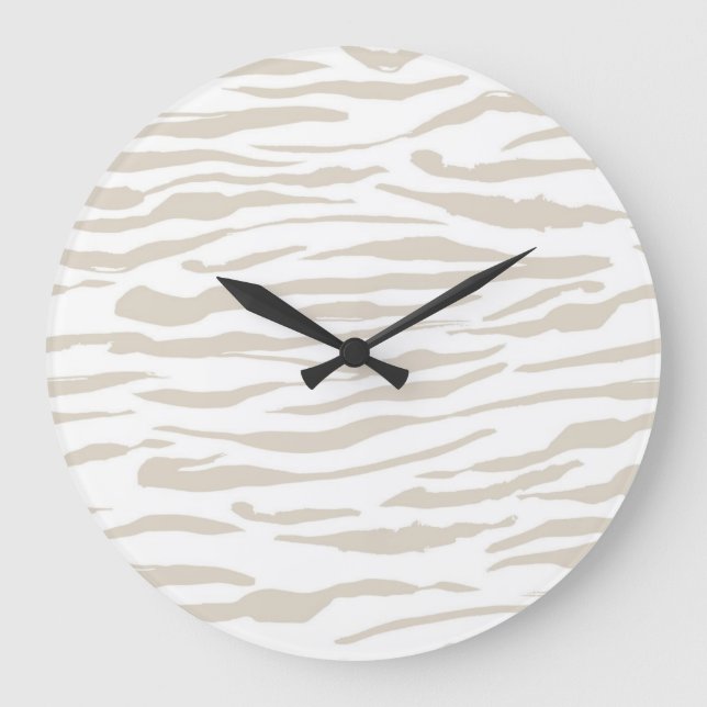 Animal print pattern large clock (Front)