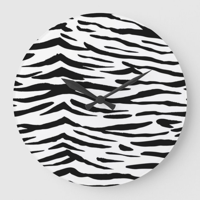 Animal print pattern large clock (Front)