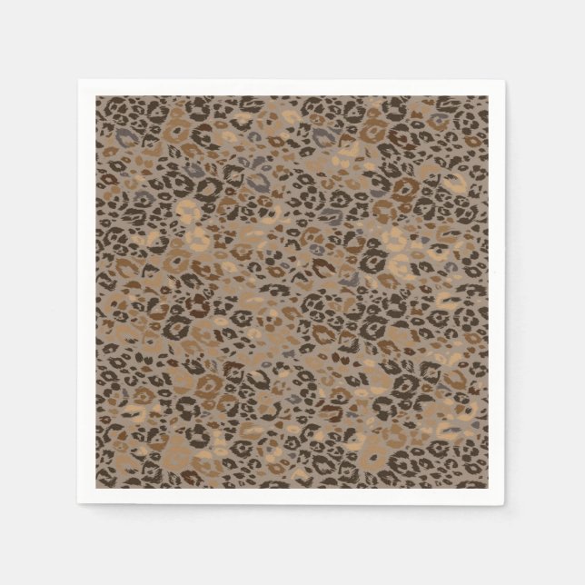 Animal print pattern napkin (Front)
